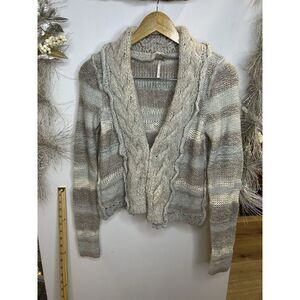 Free People‎ Women's Size Small Cardigan Sweater Gray